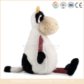 Les jouets d&#39;OEM de YK ICTI manufactrent des jouets animaux mignons Les jouets de laitiers bourrés mignons avec la conception de vache